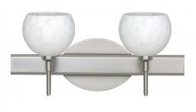 Besa Lighting 2SW-565819-LED-SN - Besa Wall Palla 5 Satin Nickel Carrera 2x5W LED