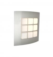 Besa Lighting QUAD10-LED-SL - Besa, Quad 10 Sconce, Opal/Silver, 1x9W LED