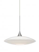  XP-629406-SN - Besa Pendant Spazio Satin Nickel Opal Glossy 1x50W Halogen