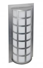 Besa Lighting SCALA20-WA-LED-BA - Besa Outdoor Scala 20 Brushed Aluminum White Acrylic 2x9W LED