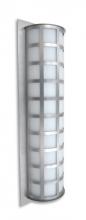 Besa Lighting SCALA28-WA-BA - Besa Outdoor Scala 28 Brushed Aluminum White Acrylic 3x60W A19