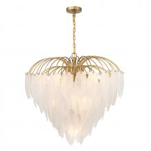 Savoy House 1-3504-9-322 - Boa 9-Light Chandelier in Warm Brass by Breegan Jane