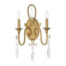 Savoy House 9-2704-2-322 - Fairchild 2-Light Wall Sconce in Warm Brass