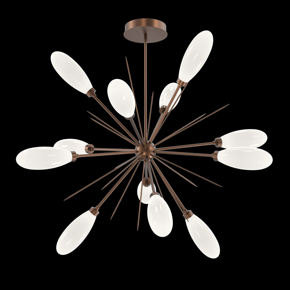 Fiori  Starburst Chandelier - 46" -Burnished Bronze