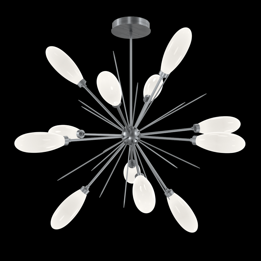 Fiori  Starburst Chandelier - 46" -Gunmetal