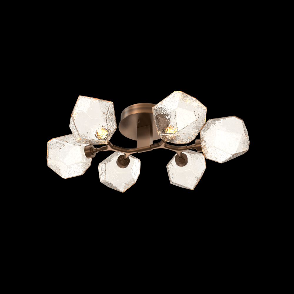 Gem 6-Light Flush Mount-Oil Rubbed Bronze