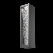 Hammerton ODB0082-01-AG-CR-L2 - Torrent Sconce 18"-Argento Grey-Clear Rimelight