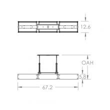 Hammerton PLB0026-0D-BS-BG-001-E2 - Urban Loft Trestle Linear Suspension-0D-Metallic Beige Silver