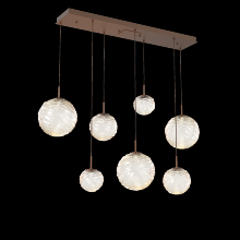 Hammerton PLB0092-07-BB-A-C01-L3 - Gaia Linear Multi-Pendant Chandelier