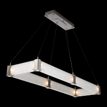 Hammerton PLB0042-R1-MB-BG-CA1-L1 - Parallel Rectangular Chandelier - 48-Matte Black