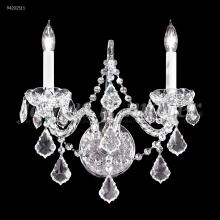 James R Moder 94202S11 - Vienna Glass Light 2 Light Wall Sconce