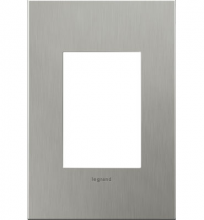 Legrand AWC1G3BS4 - adorne® Brushed Stainless Steel One-Gang-Plus Screwless Wall Plate