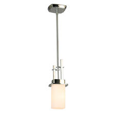 Eglo 203981A - 1x60W Mini Pendant w/ Chrome Finish & Frosted Opal Glass