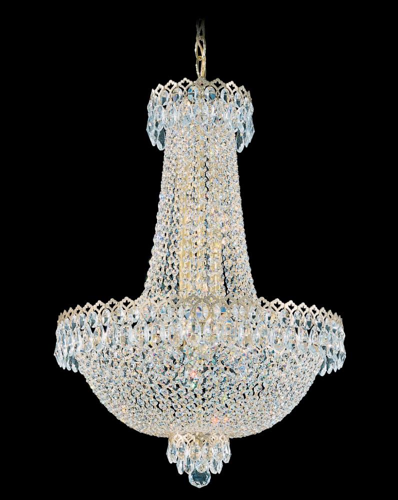 Camelot 12 Light 120V Pendant in Aurelia with Optic Crystal