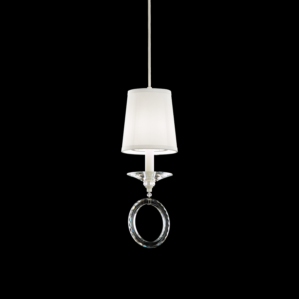 Emilea 1 Light 120V Mini Pendant in French Gold with Optic Crystal