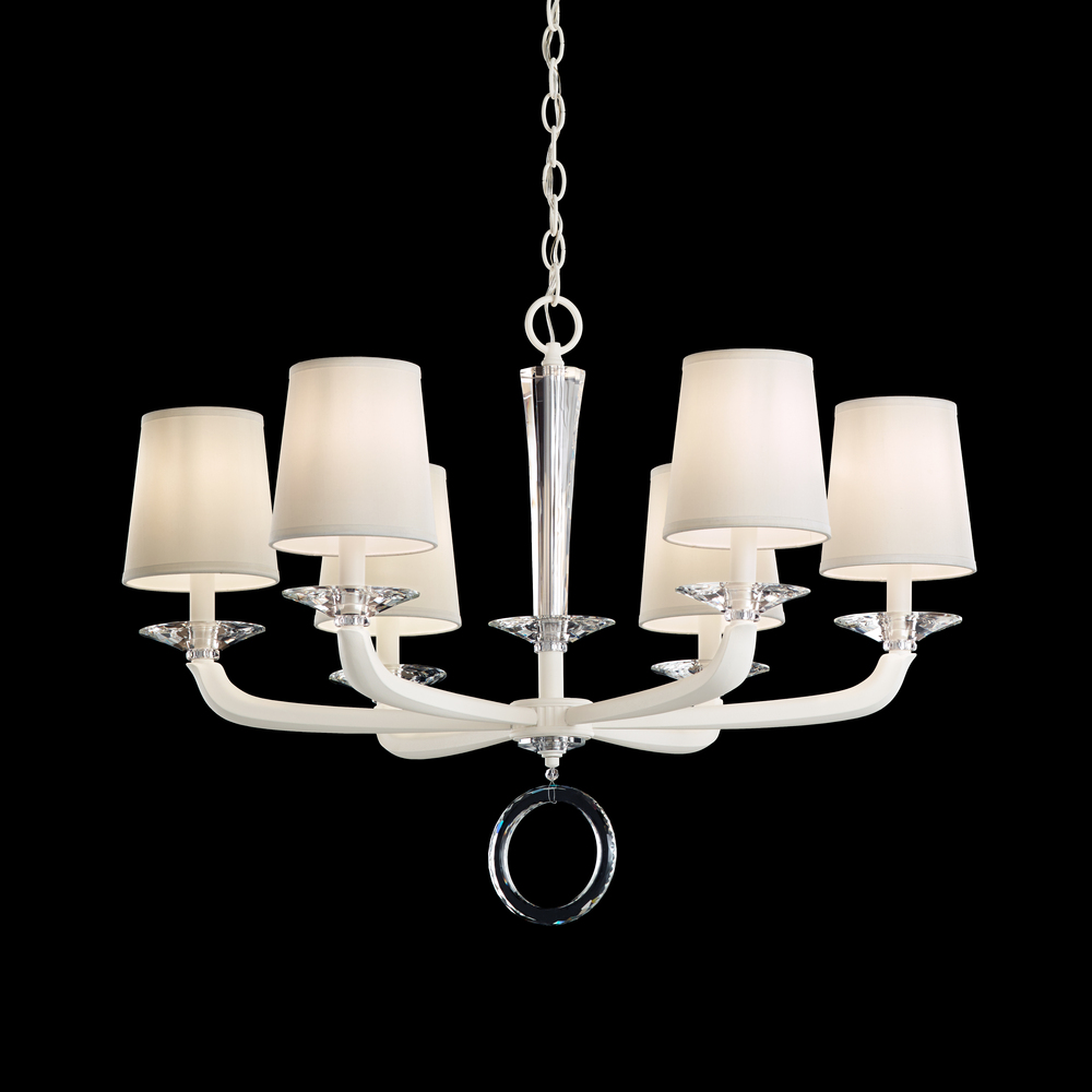 Emilea 6 Light 120V Chandelier in French Gold with Optic Crystal