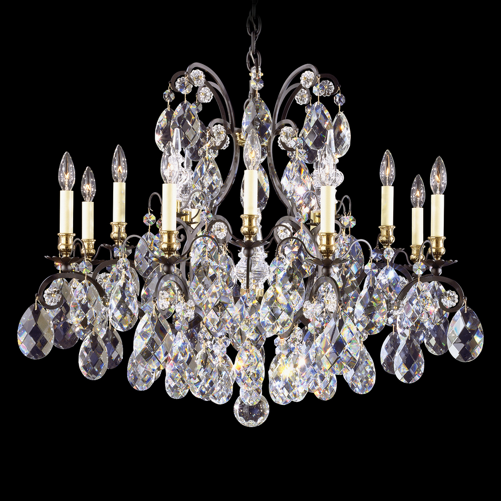 Renaissance 13 Light 120V Chandelier in Heirloom Gold with Heritage Handcut Crystal