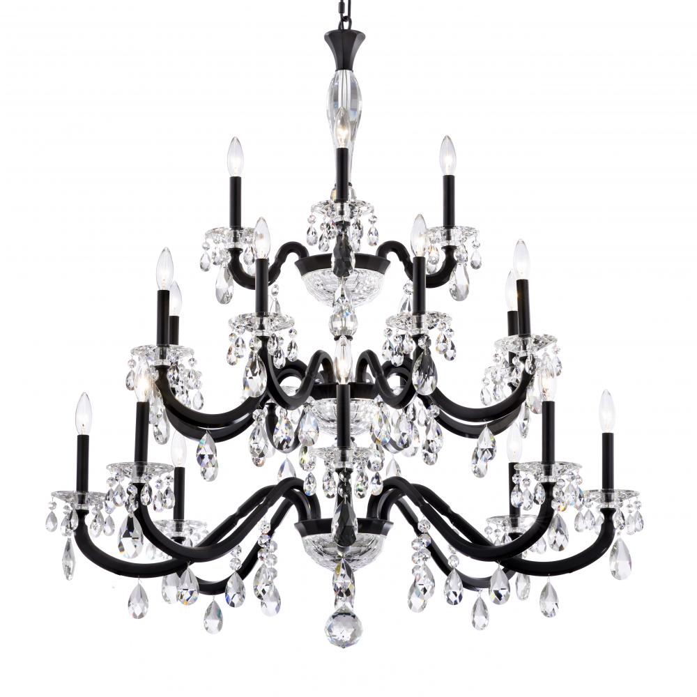 San Marco 20 Light 120V Chandelier in Heirloom Gold with Radiance Crystal