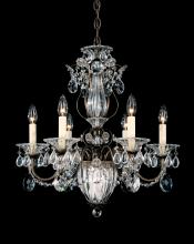 Schonbek 1870 1246-211S - Bagatelle 7 Light 120V Chandelier in Aurelia with Clear Crystals from Swarovski