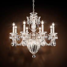 Schonbek 1870 1238N-211H - Bagatelle 11 Light 120V Chandelier in Aurelia with Clear Heritage Handcut Crystal