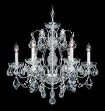 Schonbek 1870 1705-211 - Century 6 Light 120V Chandelier in Aurelia with Clear Heritage Handcut Crystal