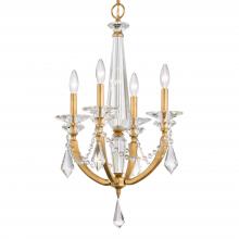 Schonbek 1870 S6704N-23R - Verona 4 Light 120V Chandelier in Etruscan Gold with Clear Radiance Crystal