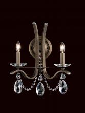 Schonbek 1870 VA8332N-22H - Vesca 2 Light 120V Wall Sconce in Heirloom Gold with Clear Heritage Handcut Crystal