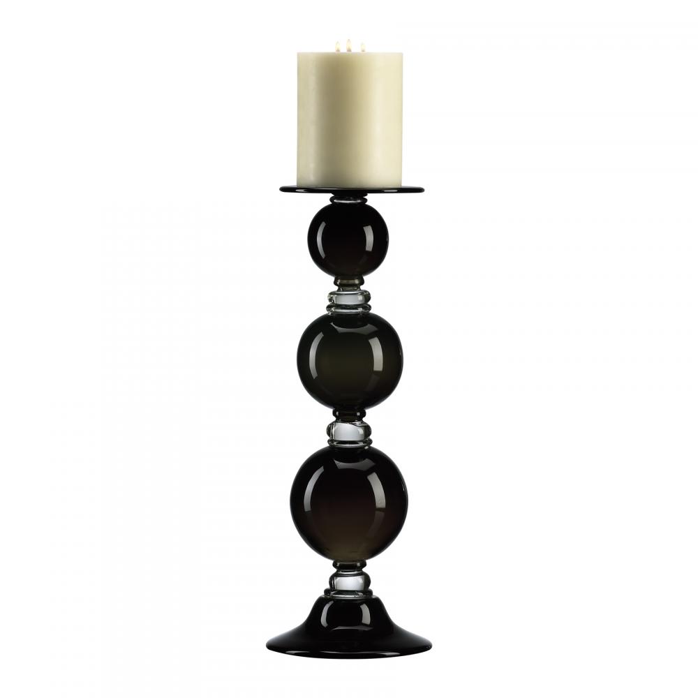 Blk Globe Candlehldr-MD