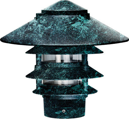 PAGODA FIX 4 TIER 10"TOP 3"BASE 6W FILAMENT LED 120V