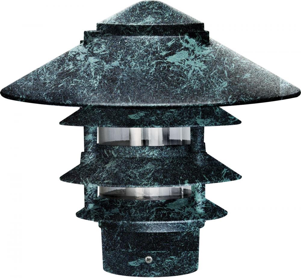 PAGODA FIX 4 TIER 10"TOP 3"BASE 7W PL7 120V