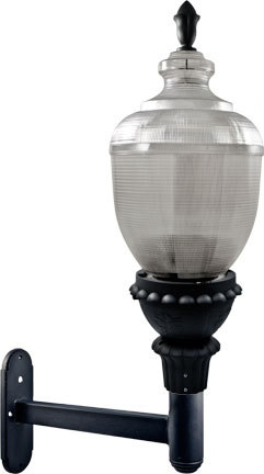 CLEAR ACORN WALL FIX 75W LED 120V-277V