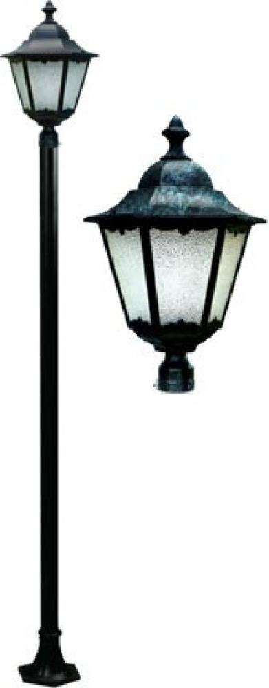 CAST ALUM LANTERN POST FIX LED 30W 120V