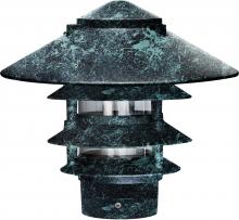 Dabmar D5404-VG - PAGODA FIX 4 TIER 10"TOP 3" BASE 12W G24 2 PIN 60 LEDS