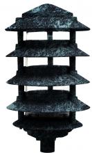 Dabmar D5553-VG - PAGODA FIX 5 TIER 6" TOP 1/2" BASE 26W DL-S26-GU24 120