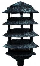 Dabmar D5568-VG - PAGODA FIX 5 TIER 6"TOP 3"BASE 26W DL-S26-GU24 120V