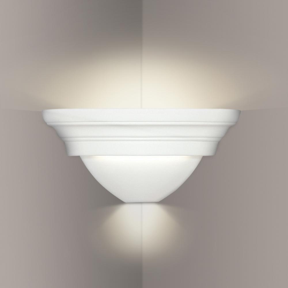 Ibiza Corner Sconce: Matte White