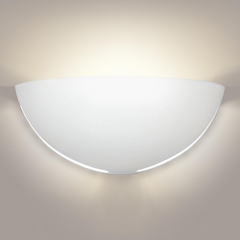 Great Capri Wall Sconce: Satin White