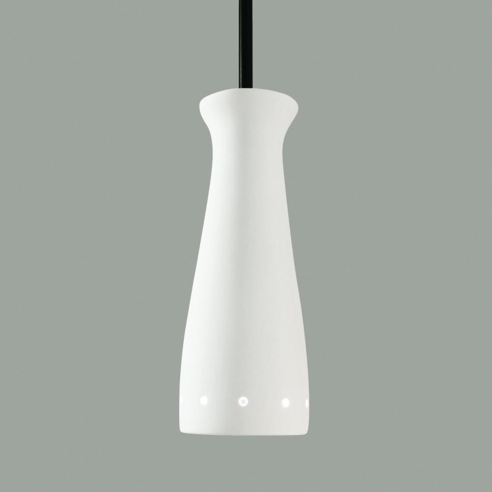 Pilsner Mini Pendant: Heat Treated Steel (Black Cord & Canopy)