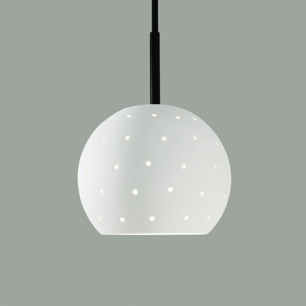 Lunar Mini Pendant: Graphite (Black Cord & Canopy)