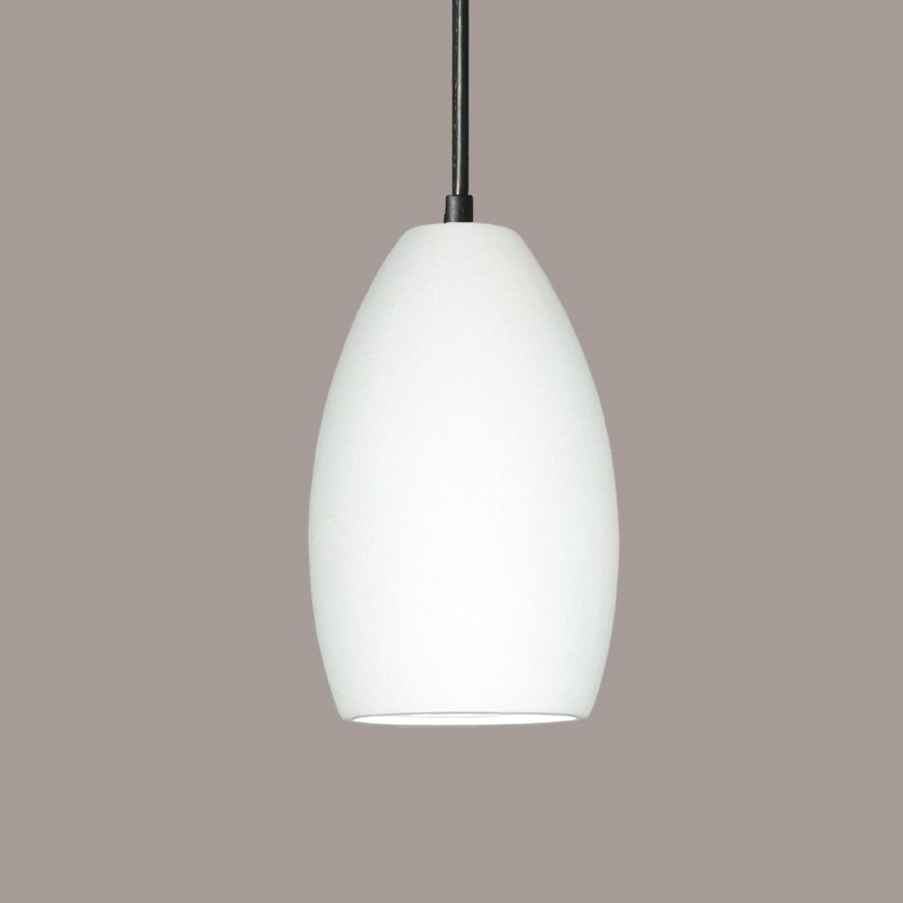 Antigua Pendant: Gunmetal (E26 Base Dimmable LED (Bulb included)) (Black Cord & Canopy)