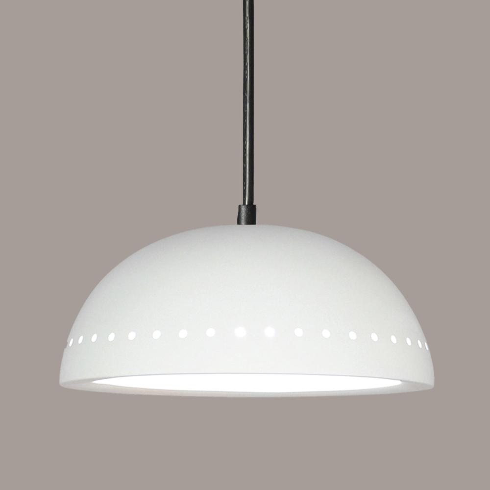 Gran Cyprus Pendant: Weathered Bronze (Black Cord & Canopy)