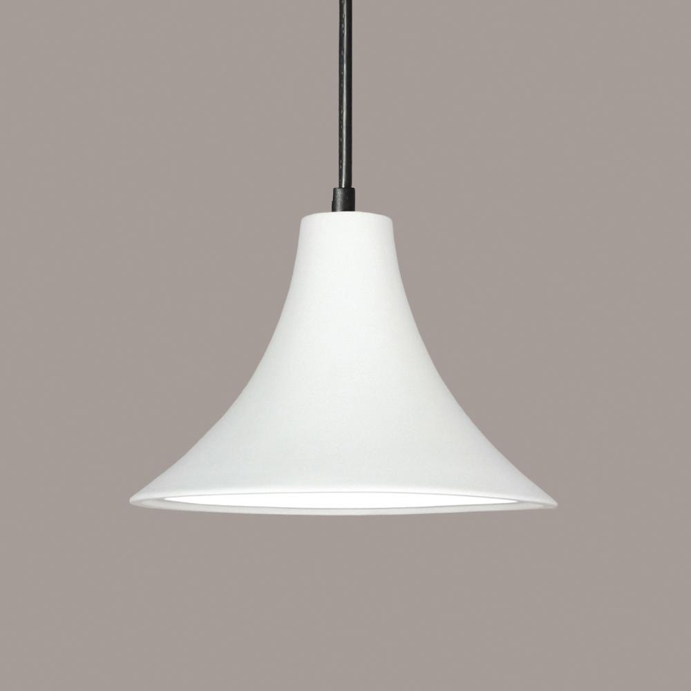 Madera Pendant: Heat Treated Steel (Black Cord & Canopy)