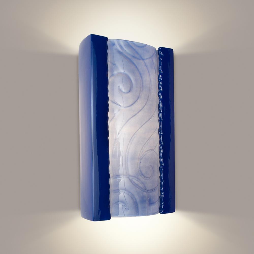 Clouds Wall Sconce Cobalt Blue and Sapphire (Outdoor/WET Location)