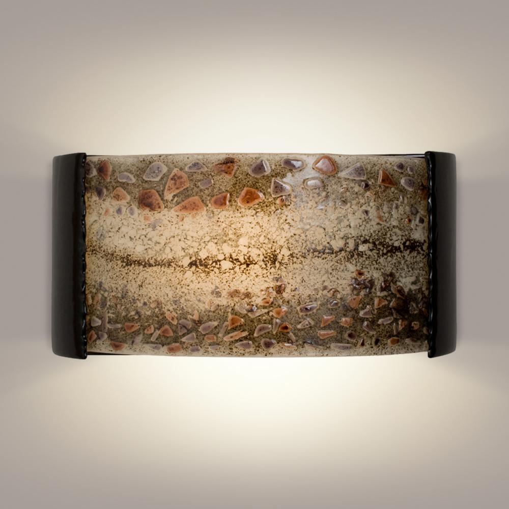 Ebb and Flow Wall Sconce Black Gloss and Multi Galaxy (Outdoor/WET Location)