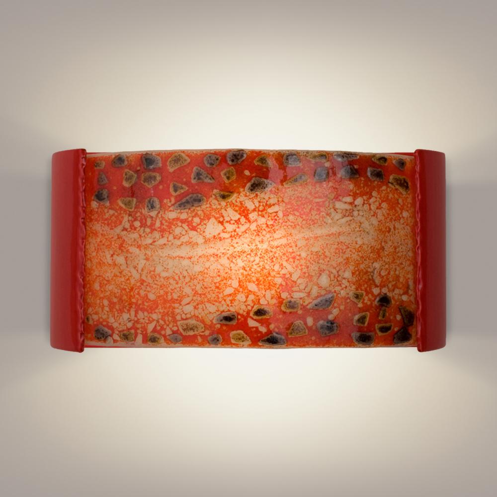 Ebb and Flow Wall Sconce Matador Red and Multi Fire (Outdoor/WET Location)