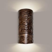 A-19 NT002-DT-WET - Tiki Wall Sconce Dark Teak (Outdoor/WET Location)