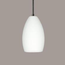 A-19 P1501-1LEDE26-GM-BCC - Antigua Pendant: Gunmetal (E26 Base Dimmable LED (Bulb included)) (Black Cord & Canopy)