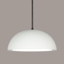 A-19 P302-MB-BCC-1LEDE26 - Gran Thera Pendant: Matte Black (Black Cord & Canopy)