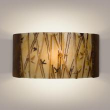 A-19 RE105-BT-MCM - Asia Wall Sconce Butternut and Multi Caramel