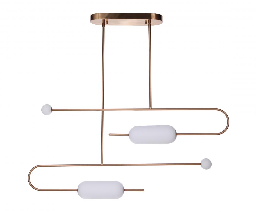 Tuli LED Island in Satin Brass